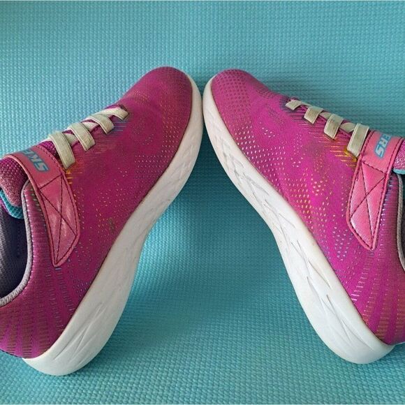 Skechers Go Run 600 Runner Sneaker Little Girl Size 3 Pink - Picture 5 of 8